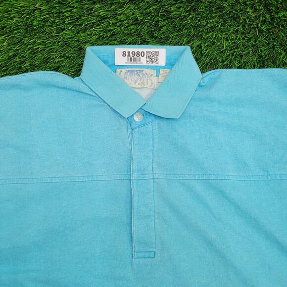 Vintage 80s Saturdays MOD Polo Shirt L/XL 23x28 Single-Stitch - Picture 9 of 12